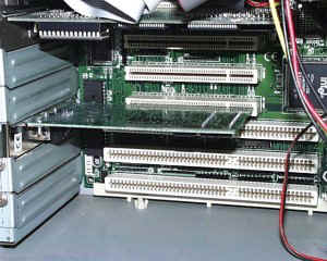 Branchement d'une carte Ethernet PCI