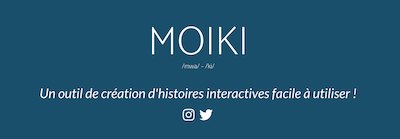 capture de la page d'accueil de Moiki
